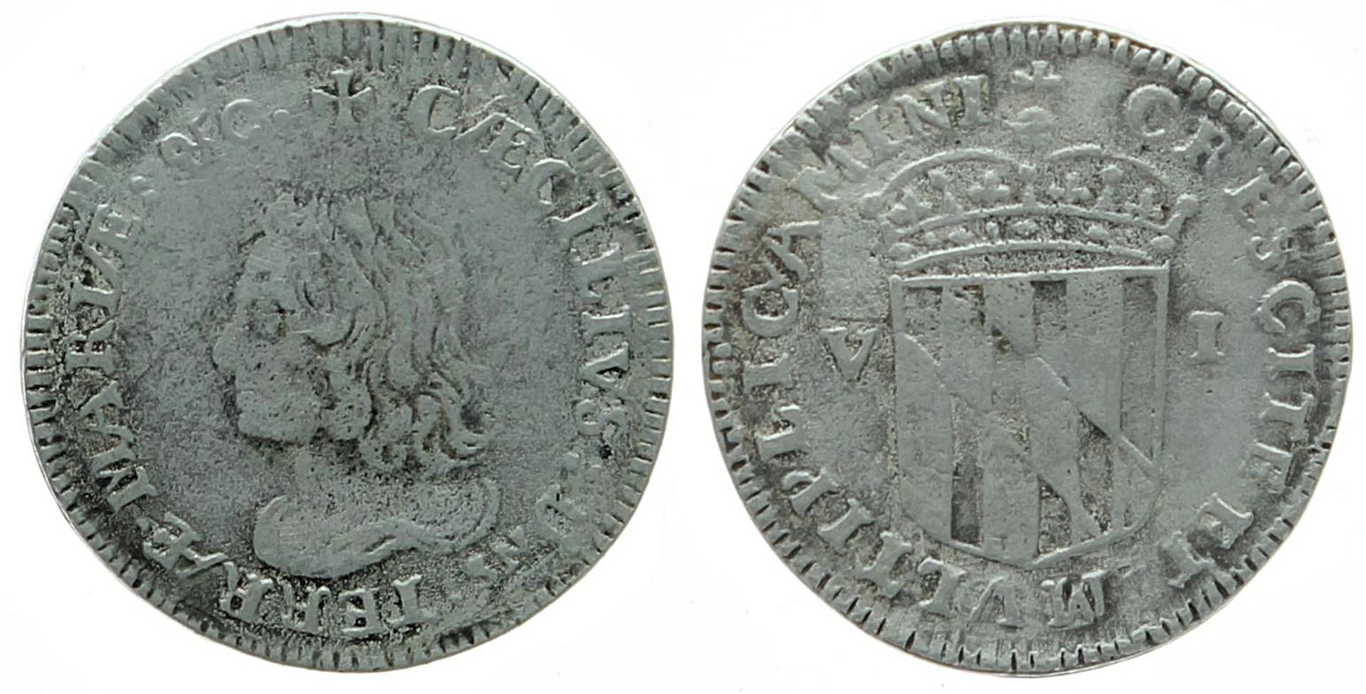 Maryland, Lord Baltimore 1658 Coins - Bild 3 aus 4