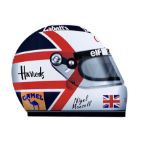 Nigel Mansell F1 Helmet Aluminum Garage Wall Display