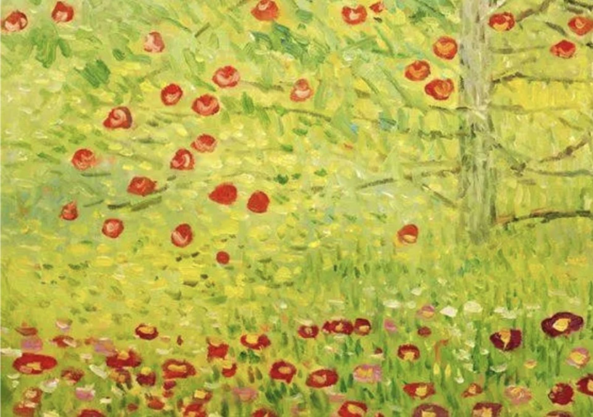 Gustav Klimt "The Apple Tree, 1912" Oil Painting - Image 5 of 5