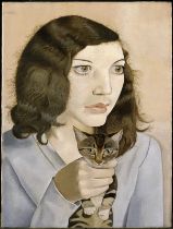 Lucian Freud "Girl with a Kitten, 1947" Print