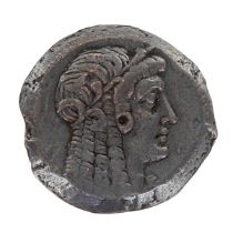 Cleopatra I, Isis AE, 204 BC Coin