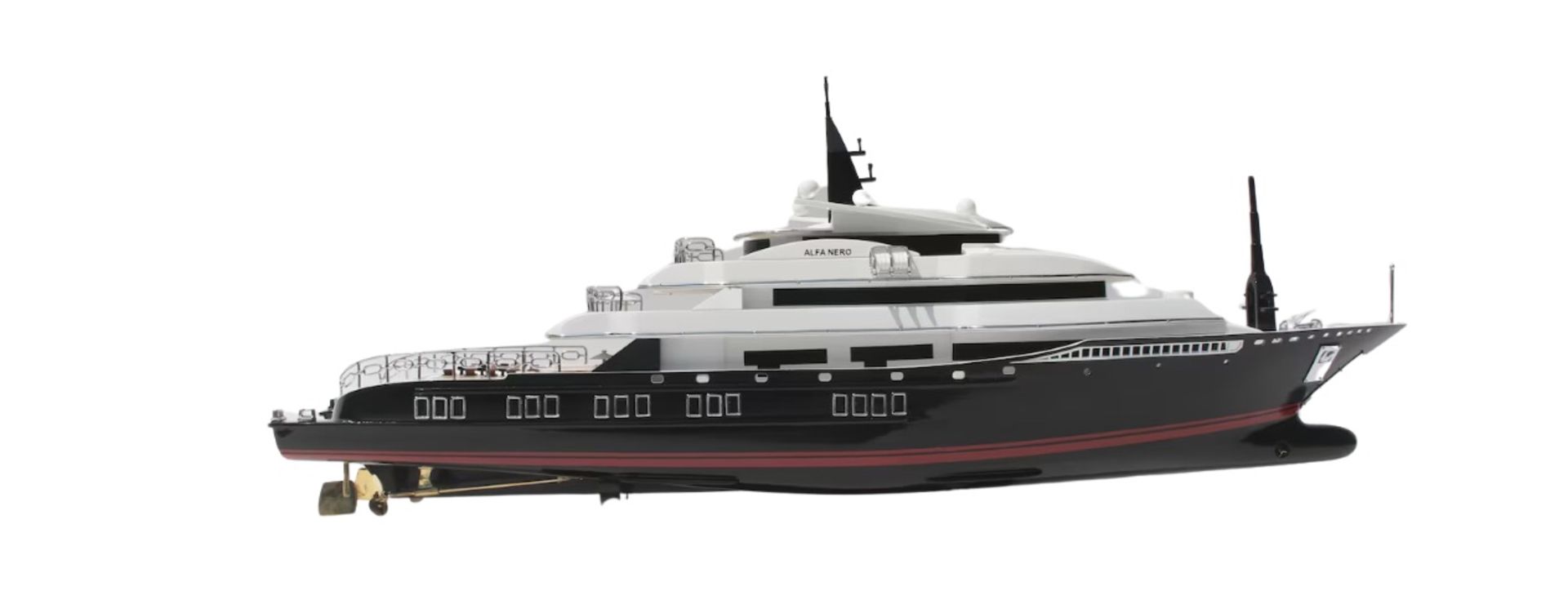 Alfa Nero Wooden Scale Yacht Display Model - Image 7 of 10