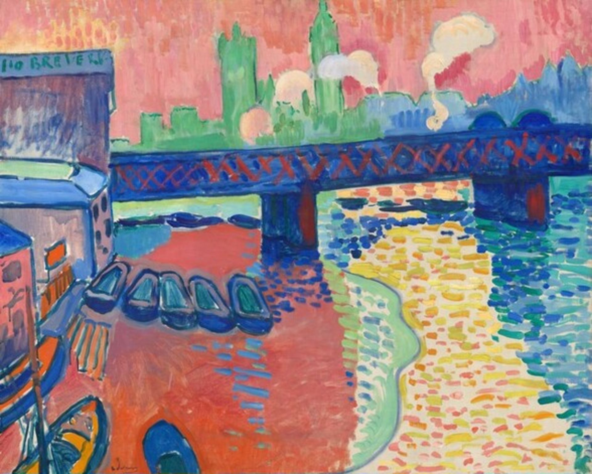 Andre Derain "Charing Cross Bridge, London, 1906" Print