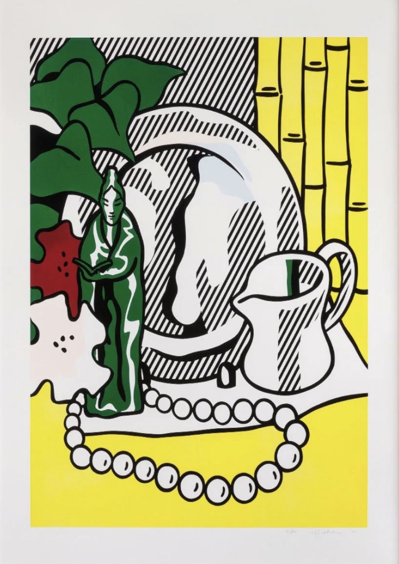 Roy Lichtenstein "Untitled" Plate Signed Offset Lithograph