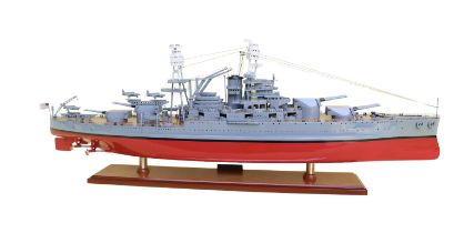 USS Arizona Wooden Scale Desk Display