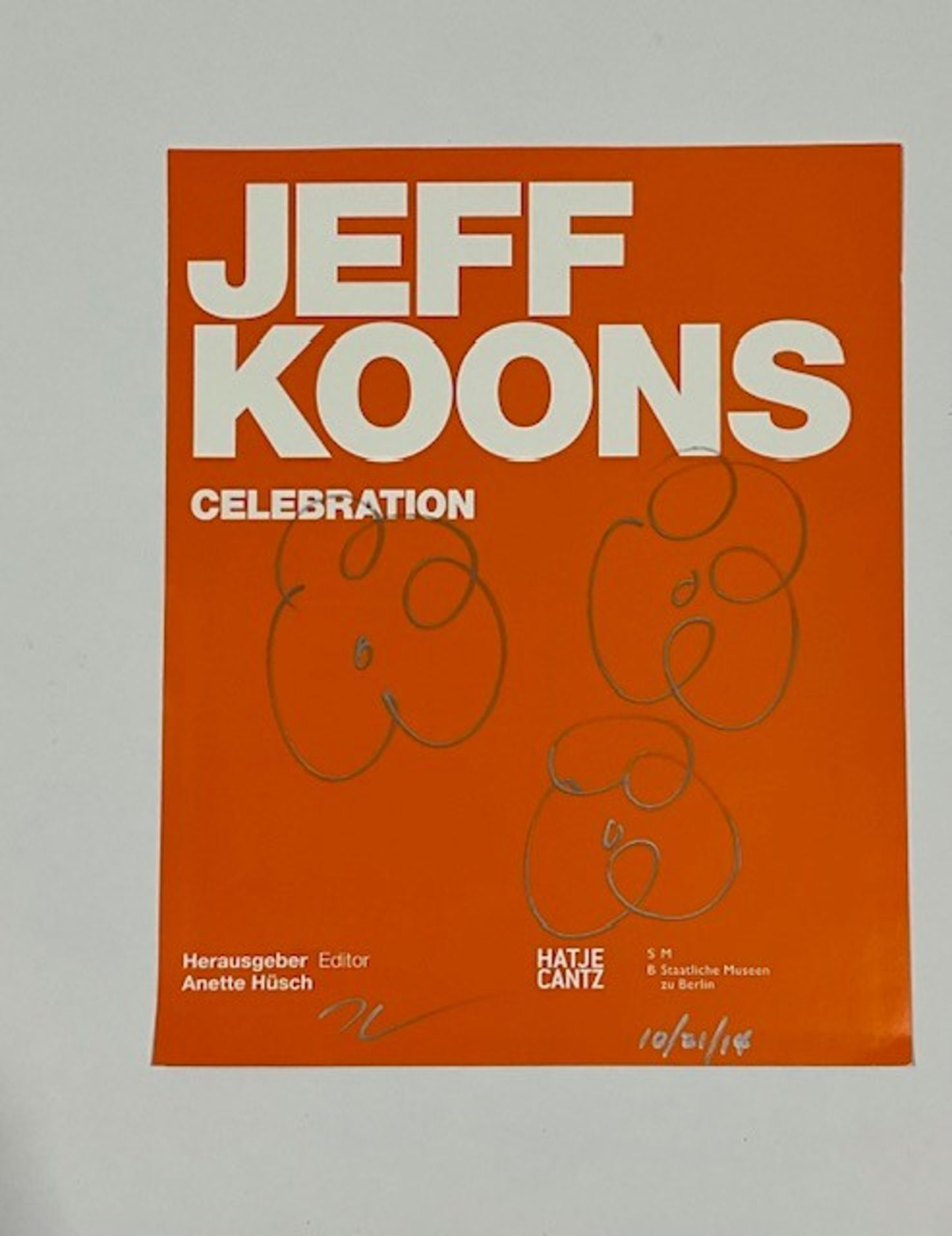 Jeff Koons " Flowers" Marker on Paper