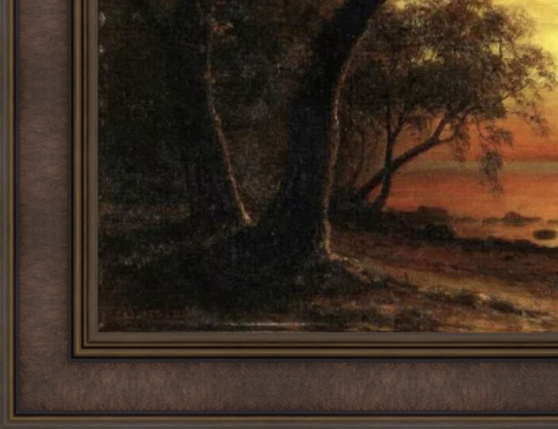 Albert Bierstadt "Island of New Providence" Oil Painting - Image 5 of 5