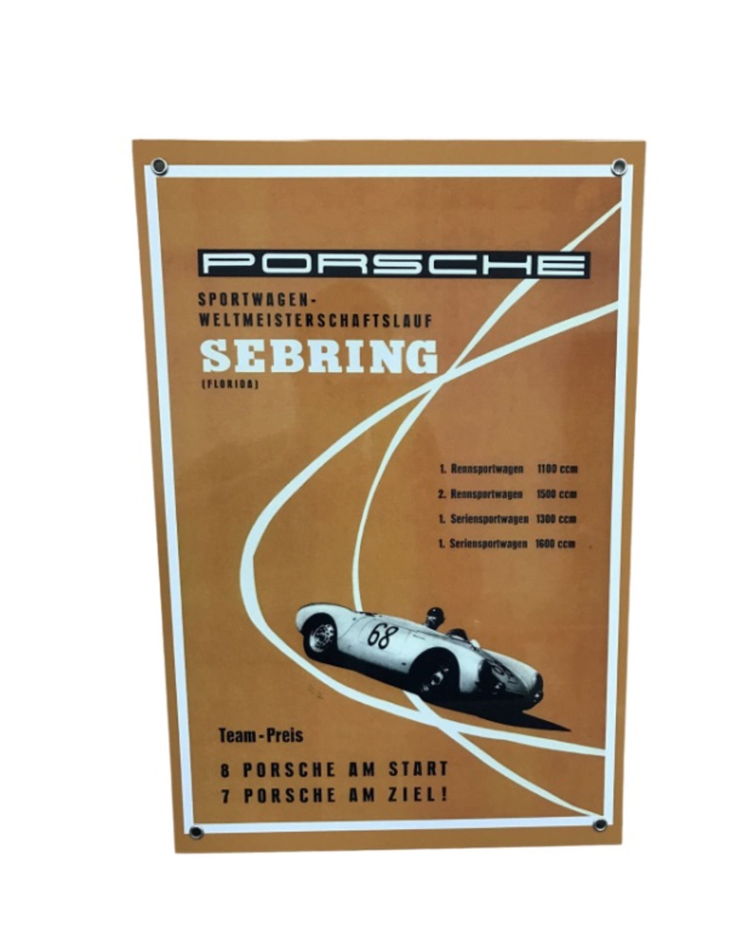 Porsche Aluminum Sign