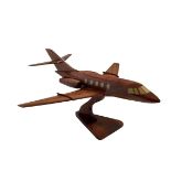 Dassault Falcon 200 Wooden Scale Aircraft Display Model