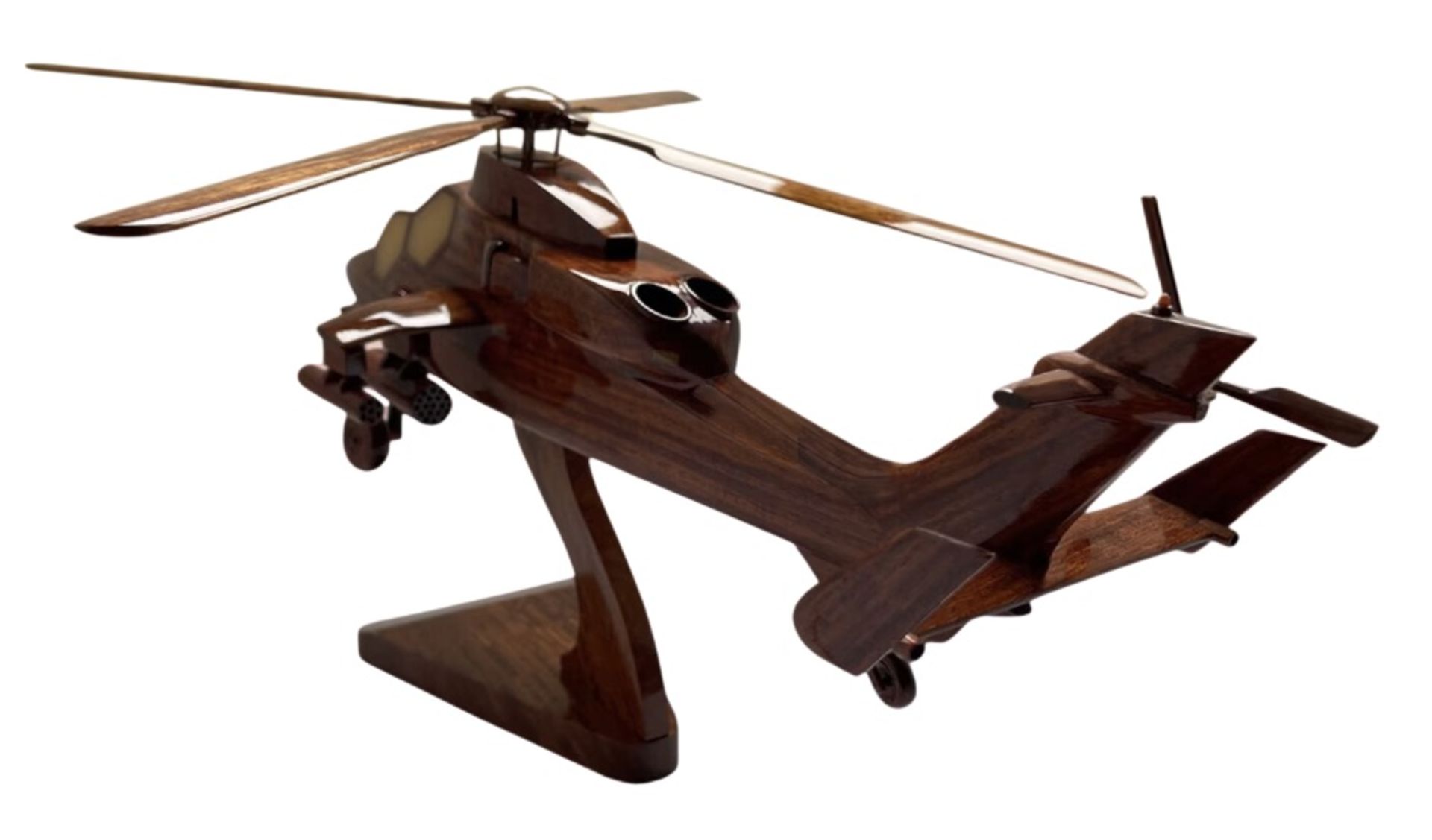 Eurocopter / Airbus Tiger Wooden Scale Desk Display Model - Image 3 of 7