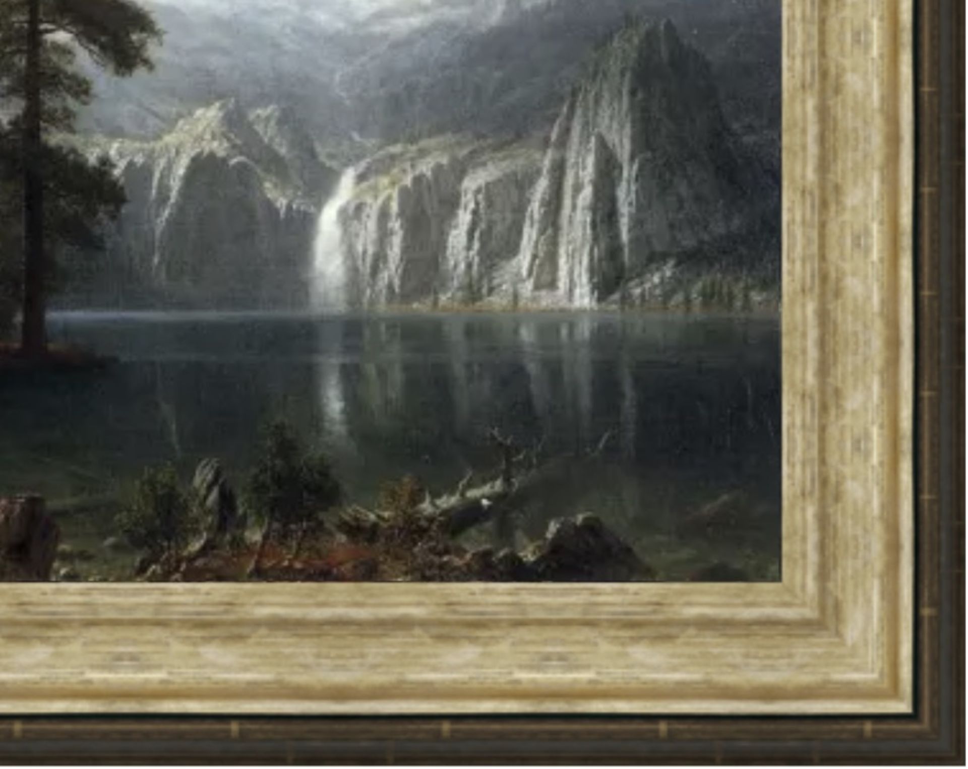 Albert Bierstadt "Sierra Nevada" Oil Painting - Bild 2 aus 5