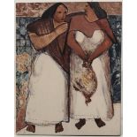Sargent Johnson (Two African American Women) Tile