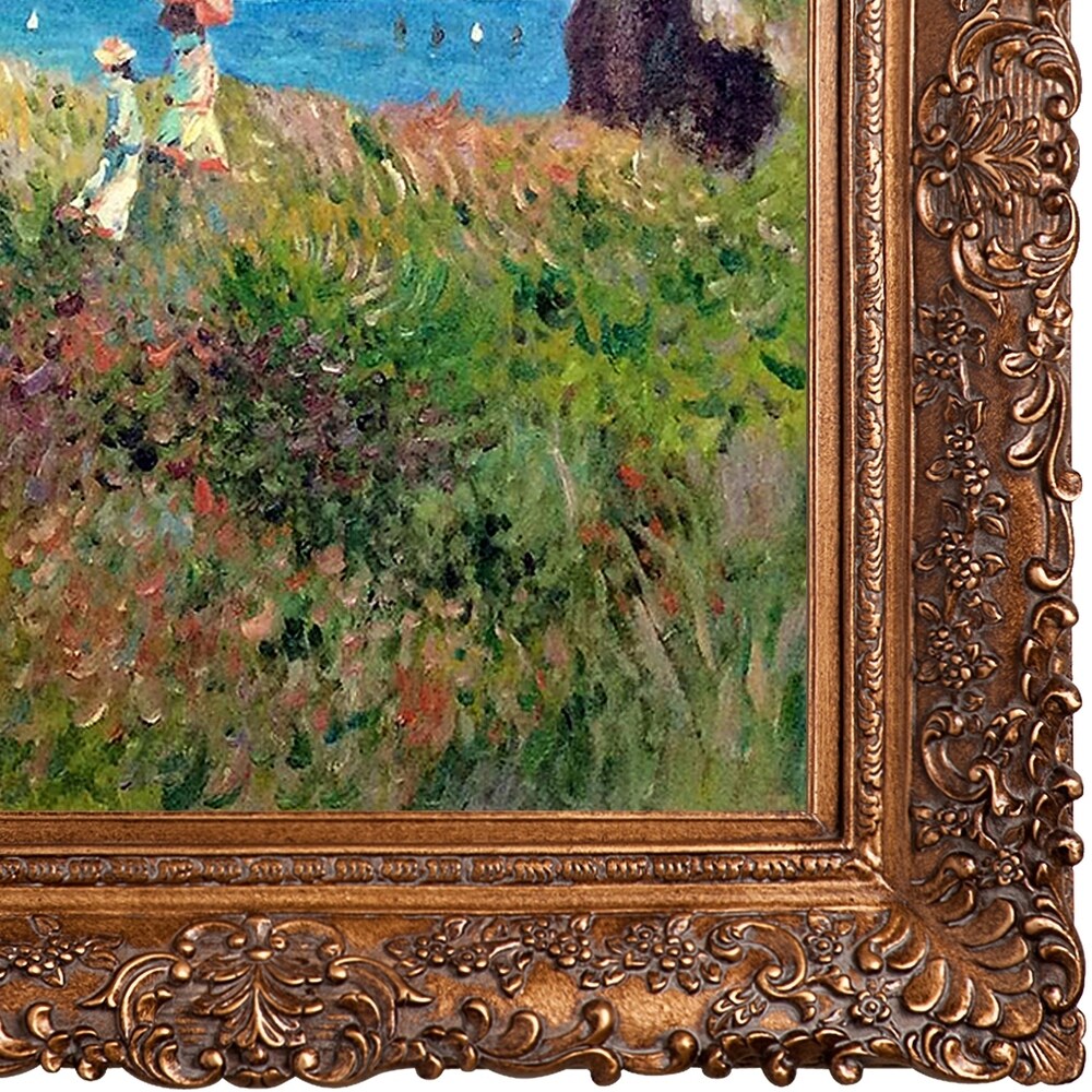 Claude Monet "Cliff Walk at Porville, 1882" Oil Painting, After - Image 2 of 6
