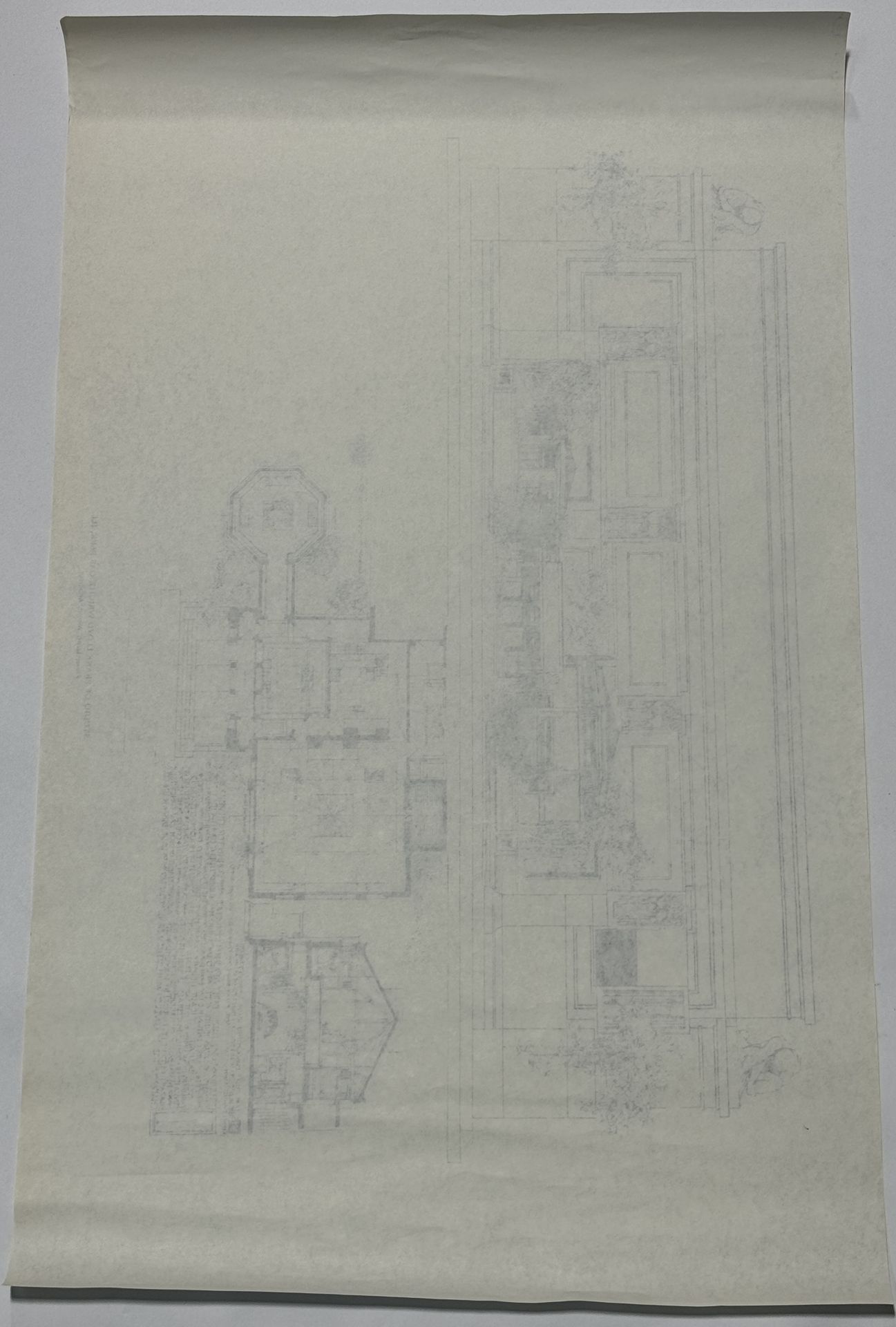 Studio of Frank Llyod Wright blueprint - Bild 2 aus 2