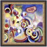 Robert Delaunay "Hommage A Bleriot, 1914" Oil Painting, After