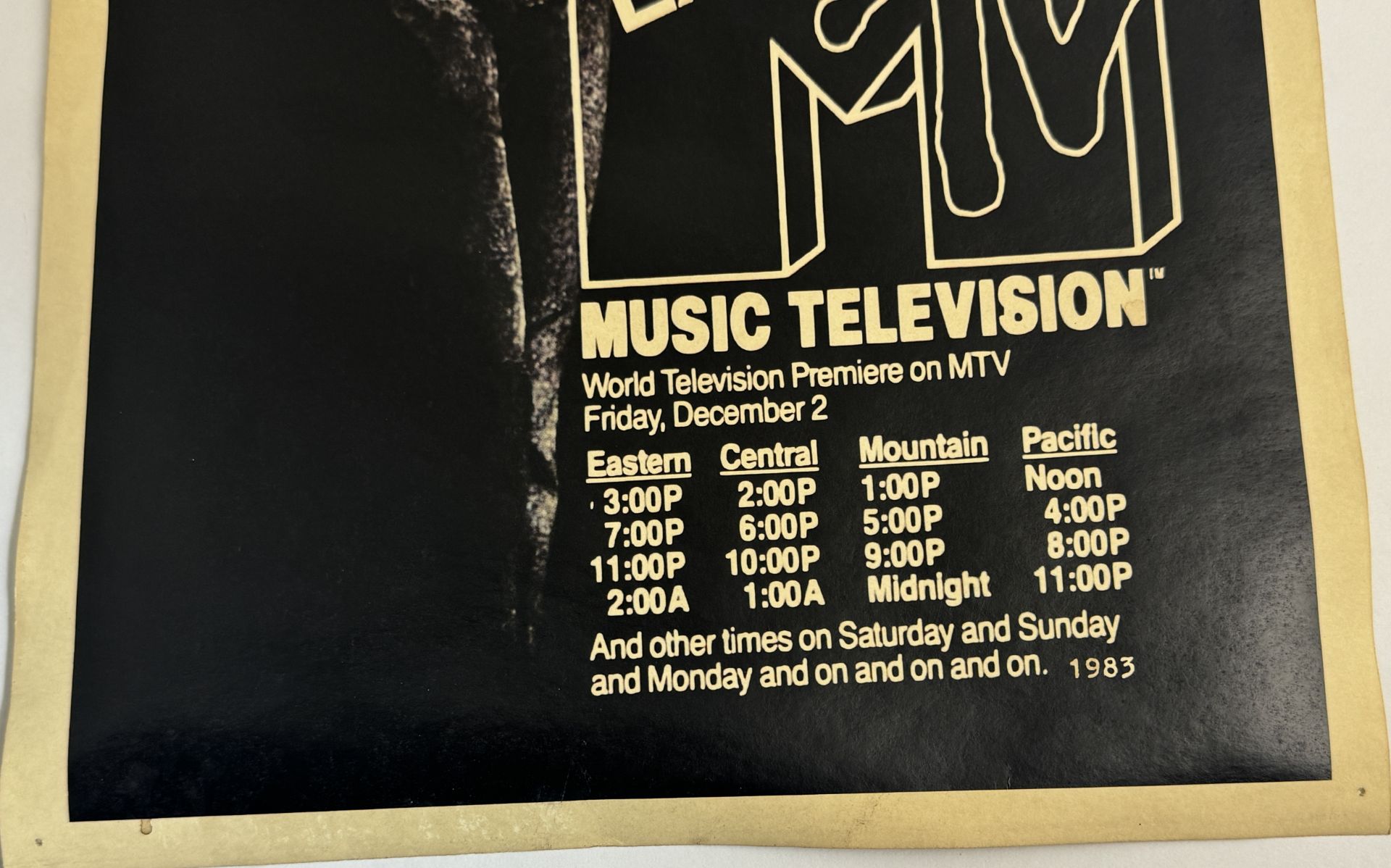 Micheal Jackson MTV Thriller Concert Poster - Bild 2 aus 5