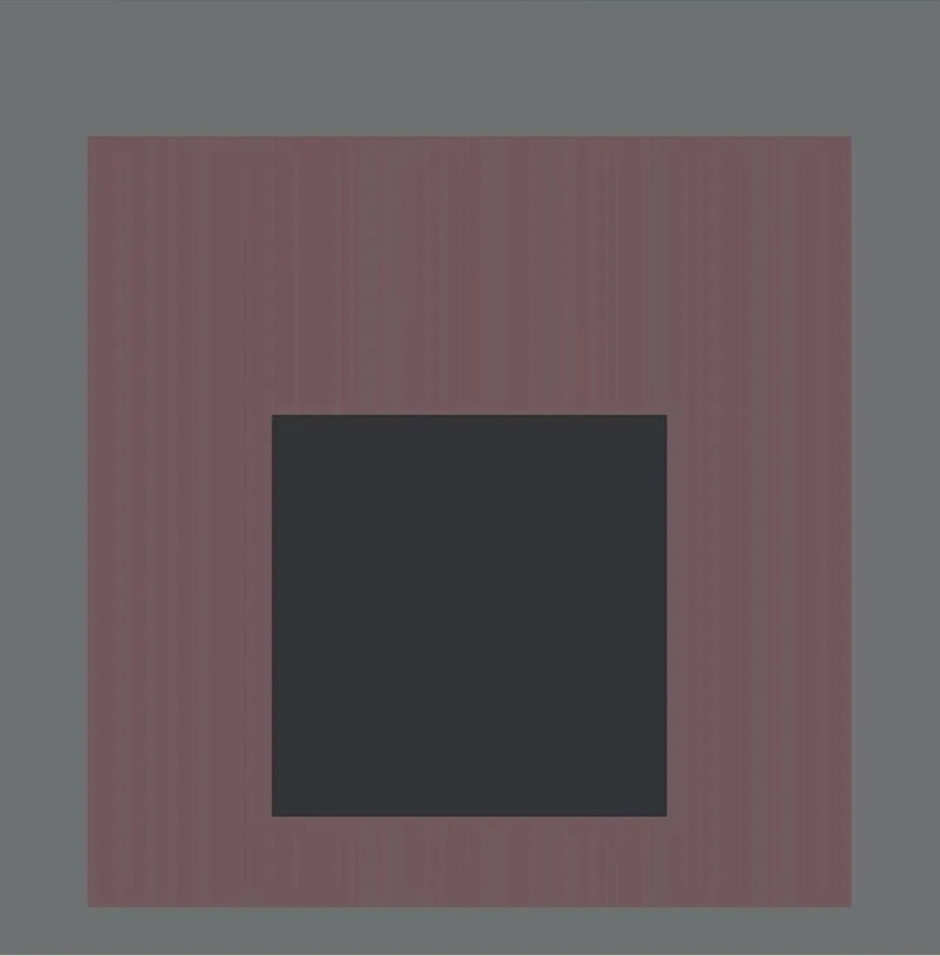 Josef Albers Homage to the Square "Gray, Purple" Offset Lithograph, After