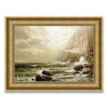 William Trost Richards "Cliffs of Dover" Oil Painting, After