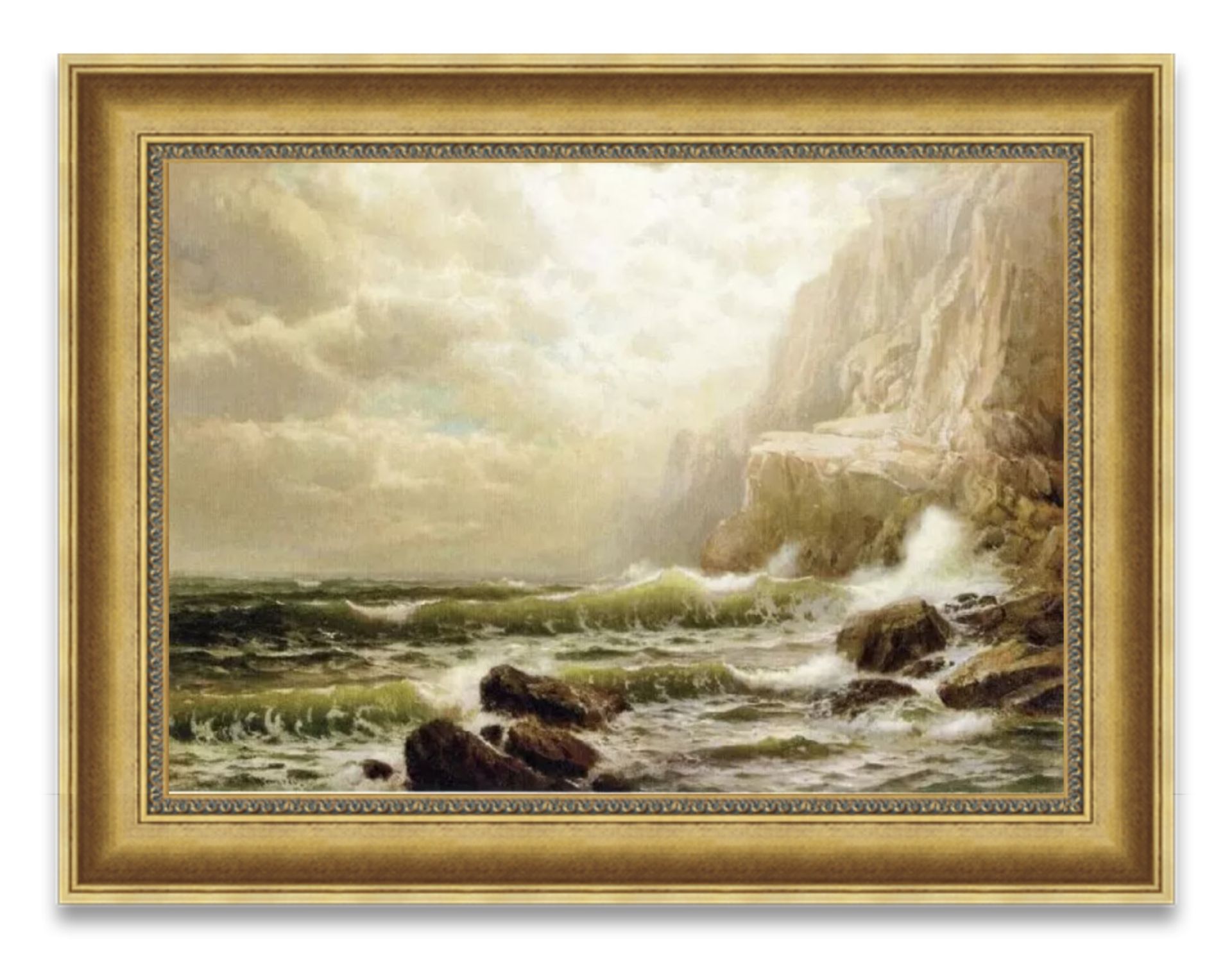 William Trost Richards "Cliffs of Dover" Oil Painting, After