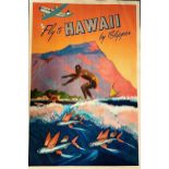 Fly To Hawaii By Clipper Poster