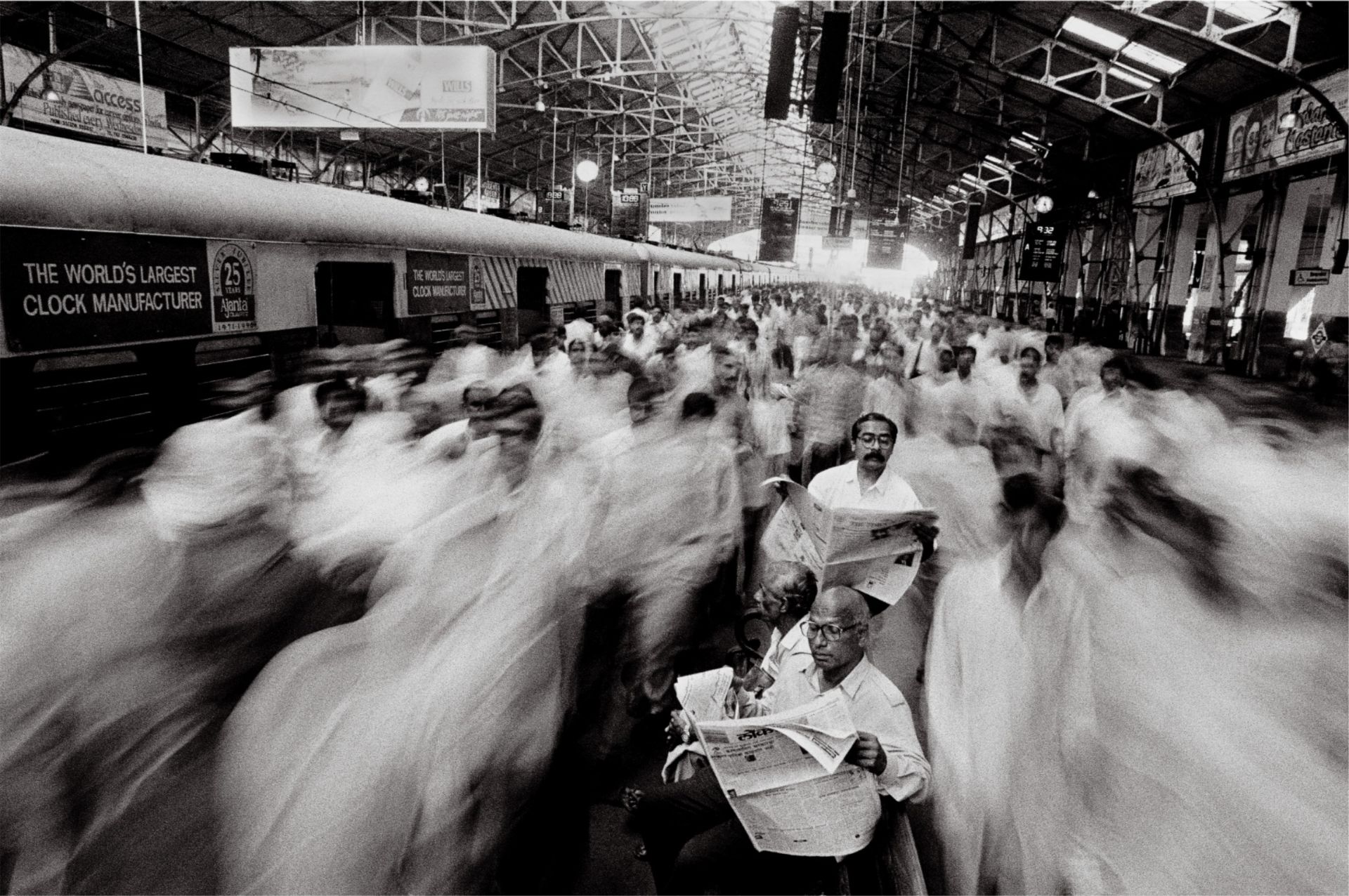 Raghu Rai "Commuters at Church Gate Railway Station, Mumbai, 1995" Photo Print