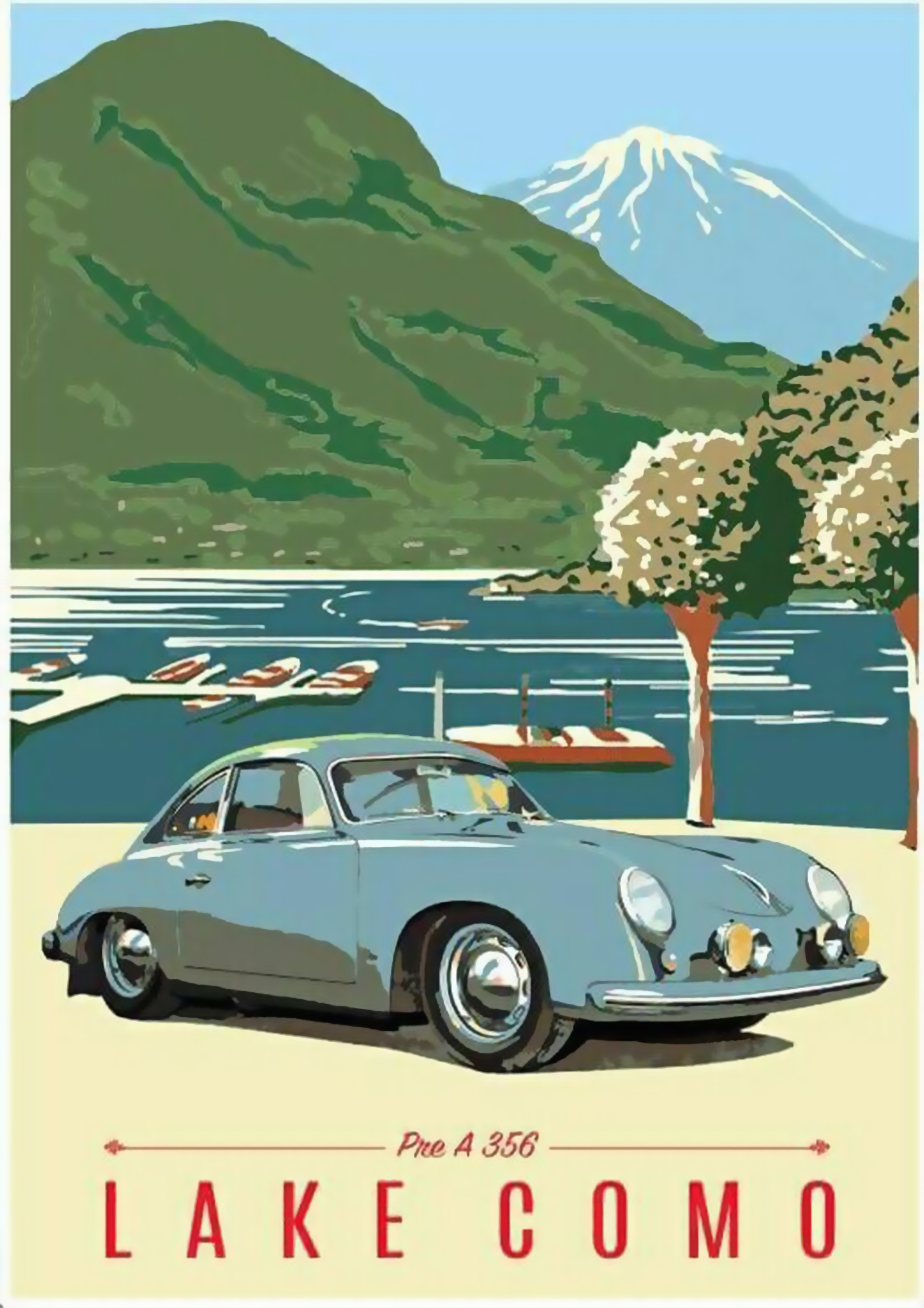 Lake Como, Italy Travel Poster