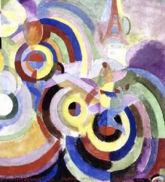 Robert Delaunay "Hommage A Bleriot, 1914" Oil Painting, After - Image 5 of 5
