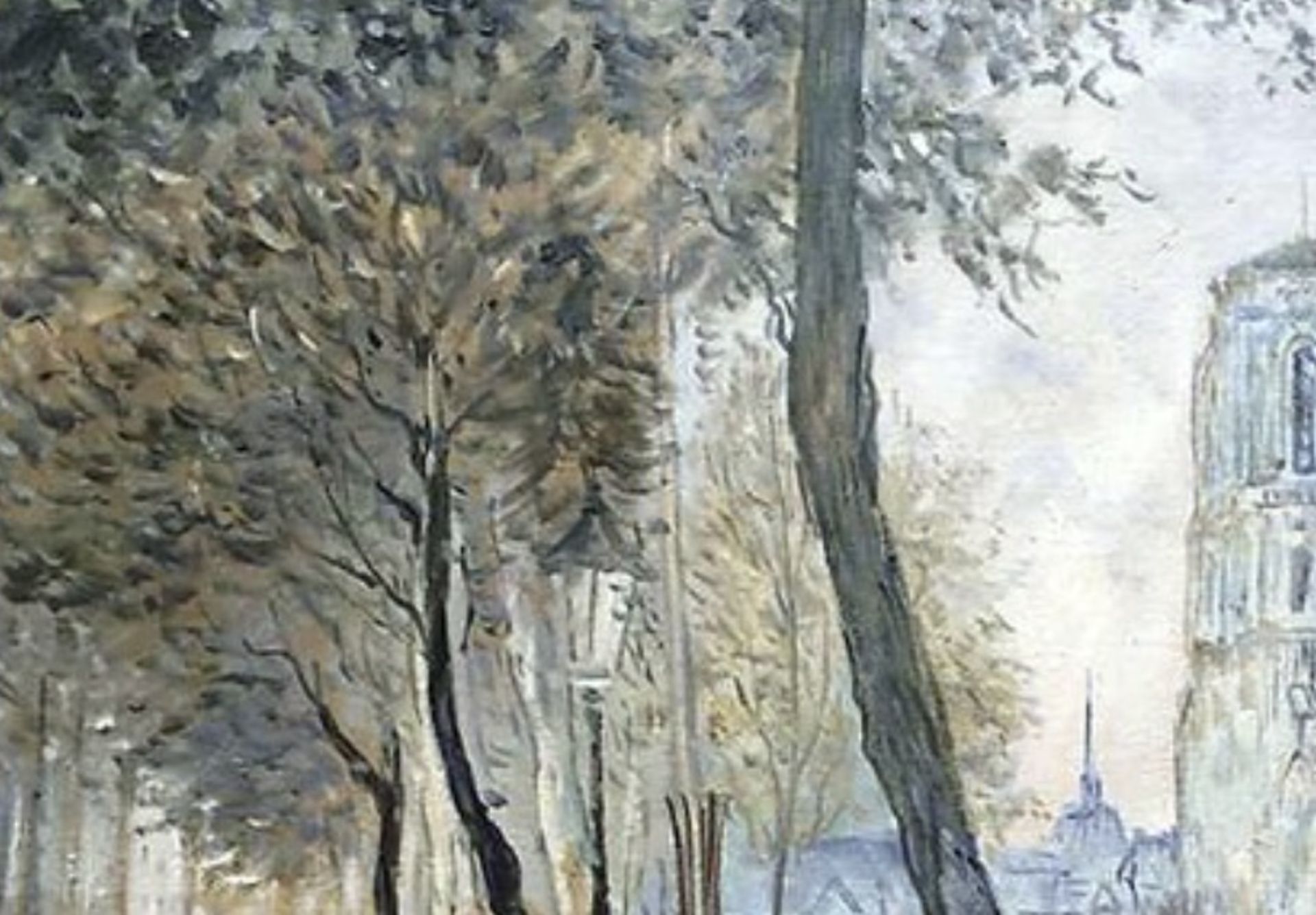 Jean Francois Raffaelli "Notre Dame de Paris" Oil Painting, After - Bild 5 aus 6