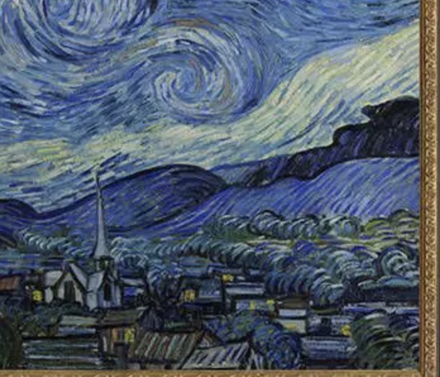 Vincent Van Gogh "Starry Night, 1889" Oil Painting, After - Image 5 of 5
