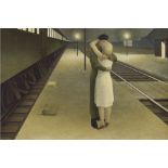 Alex Colville "Soldier and Girl at Station, 1953" Offset Lithograph