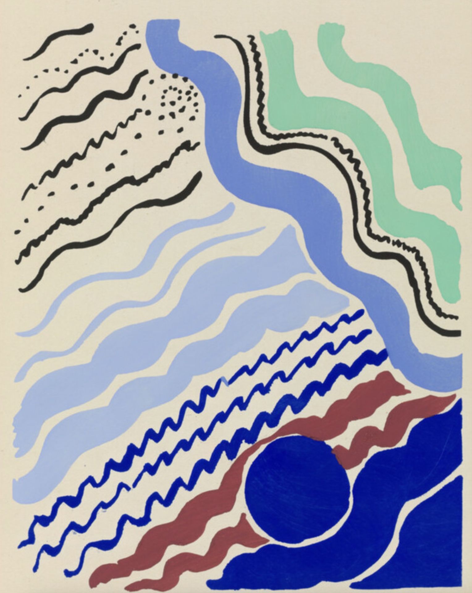 Sonia Delaunay "Untitled, 1930" Offset Lithograph