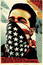 Shepard Fairey "American Rage" Signed Offset Lithograph
