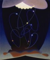 Agnes Pelton "Orbits, 1934" Offset Lithograph