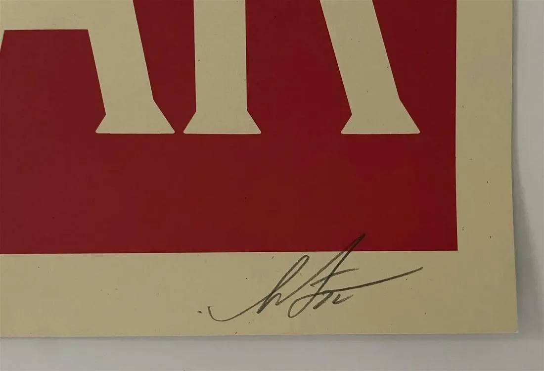 Shepard Fairey "Make Art Not War" Signed Offset Lithograph - Image 2 of 2