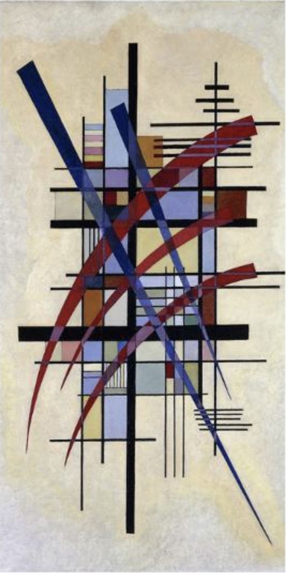 Wassily Kandinsky "Zeichen mit Begleitung" Offset Lithograph