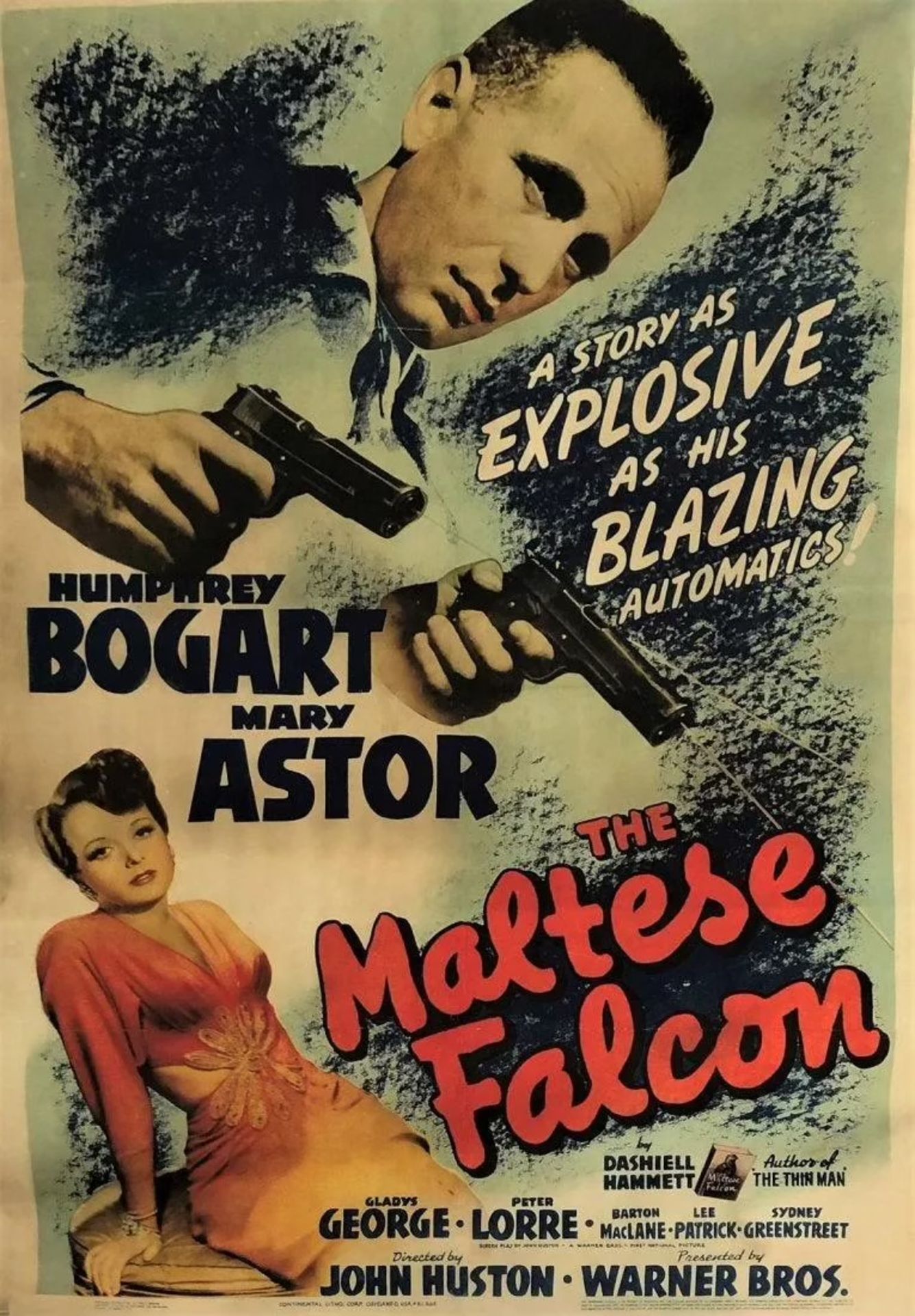 The Maltese Falcon Movie Poster 20th c. - Bild 5 aus 5