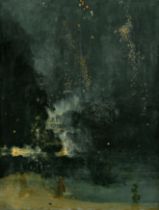 James McNeill Whistler "Nocturne in Black and Gold, Falling Rocket, 1875" Print