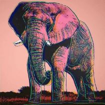 After Andy Warhol African Elephant Screenprint (w/stamp)