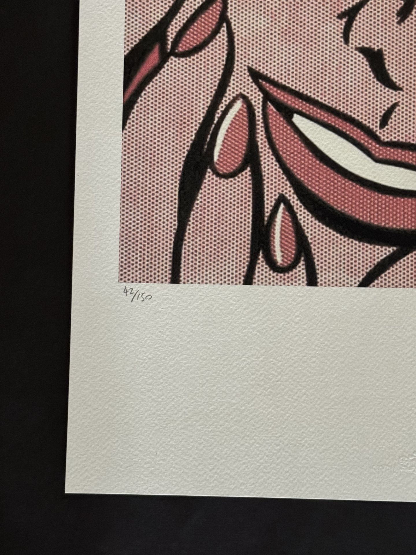 Roy Lichtenstein offset lithograph plate signed pencil numbered - Bild 2 aus 5
