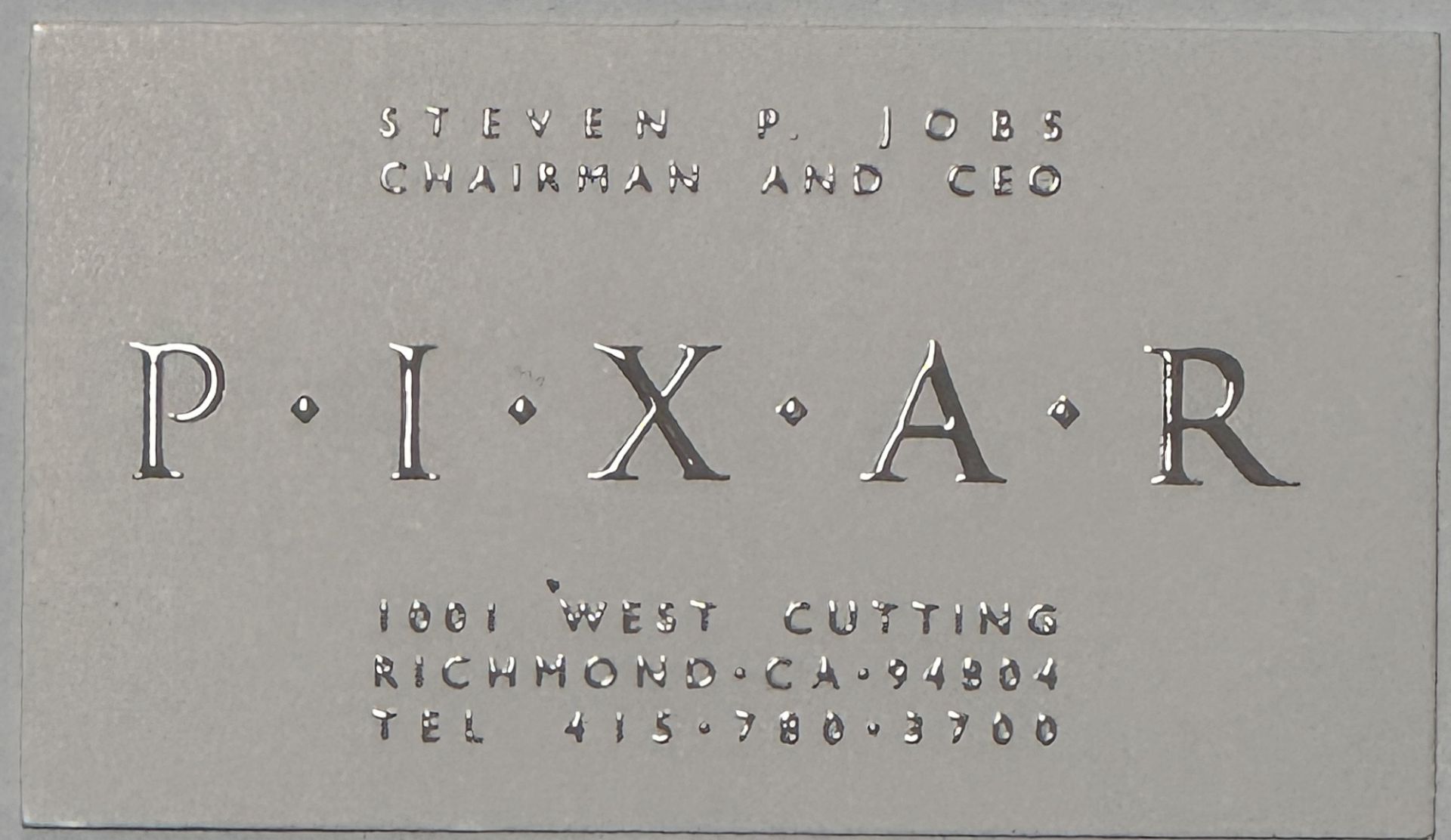 Steve Jobs business card