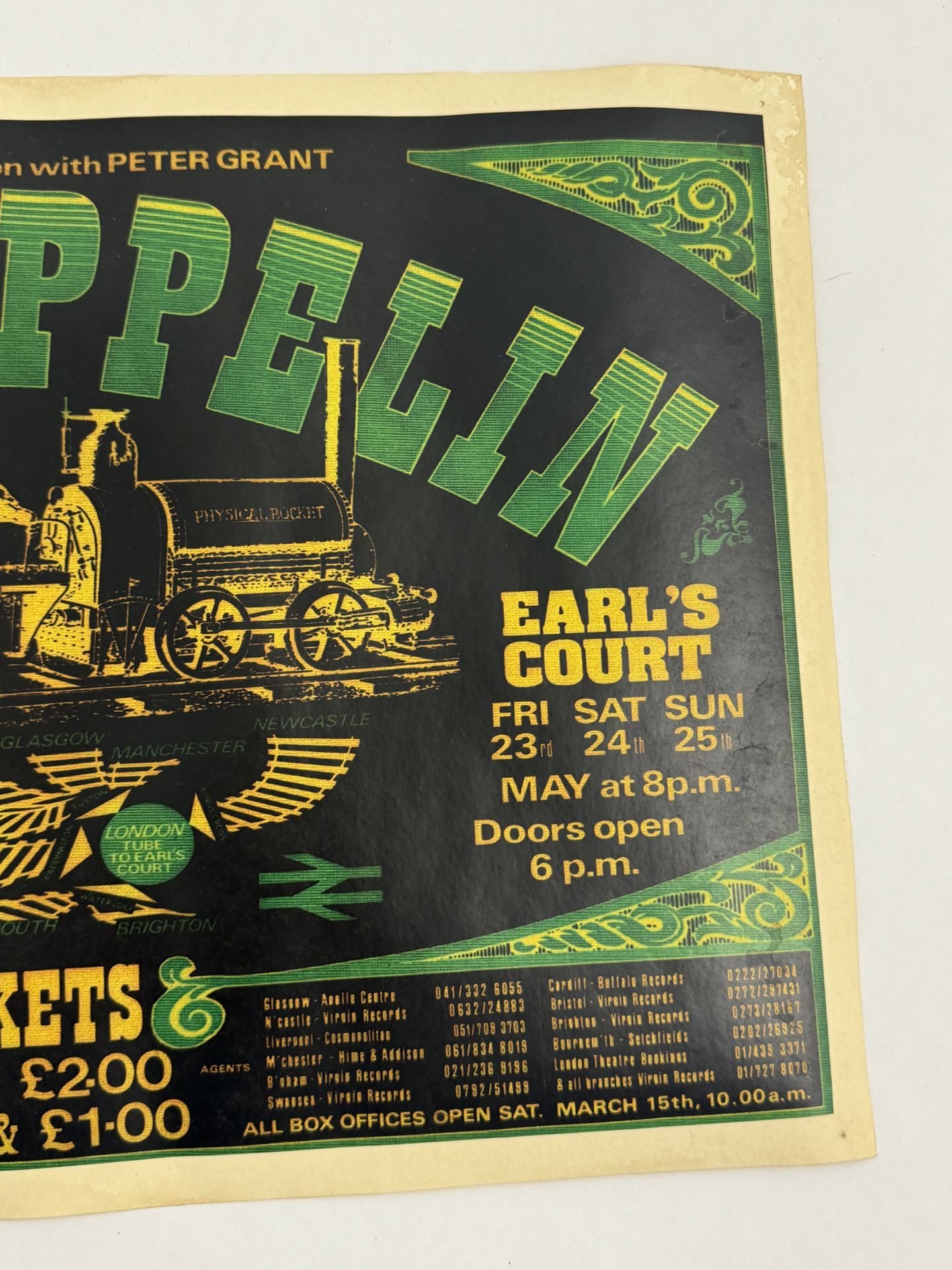 Led Zeppelin Concert Poster - Bild 3 aus 4