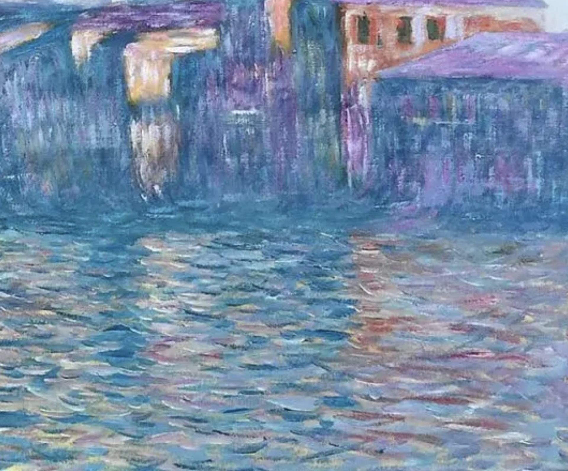 Claude Monet "The Grand Canal, Venice, 1908" Oil Painting, After - Bild 5 aus 5