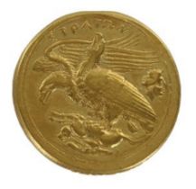 Agrigentum, Sicily, 24K Gold Plated Tetradrachm Coin