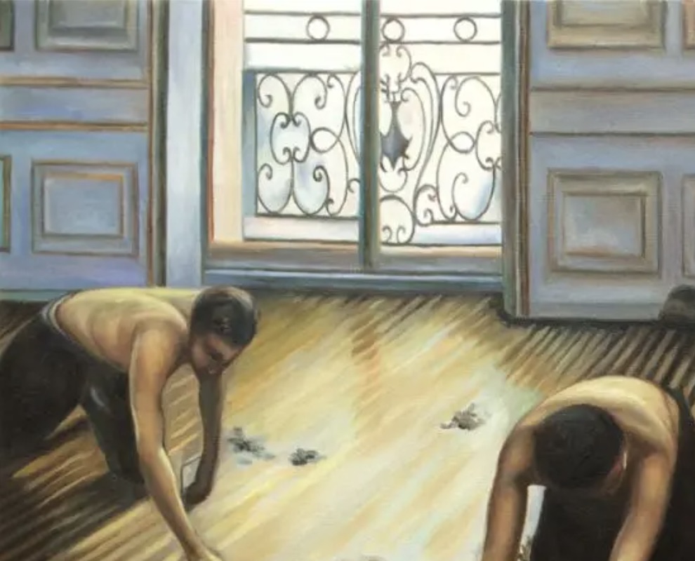 Gustave Caillebotte "The Floor Scrapers, 1875" Oil Painting, After - Image 2 of 5