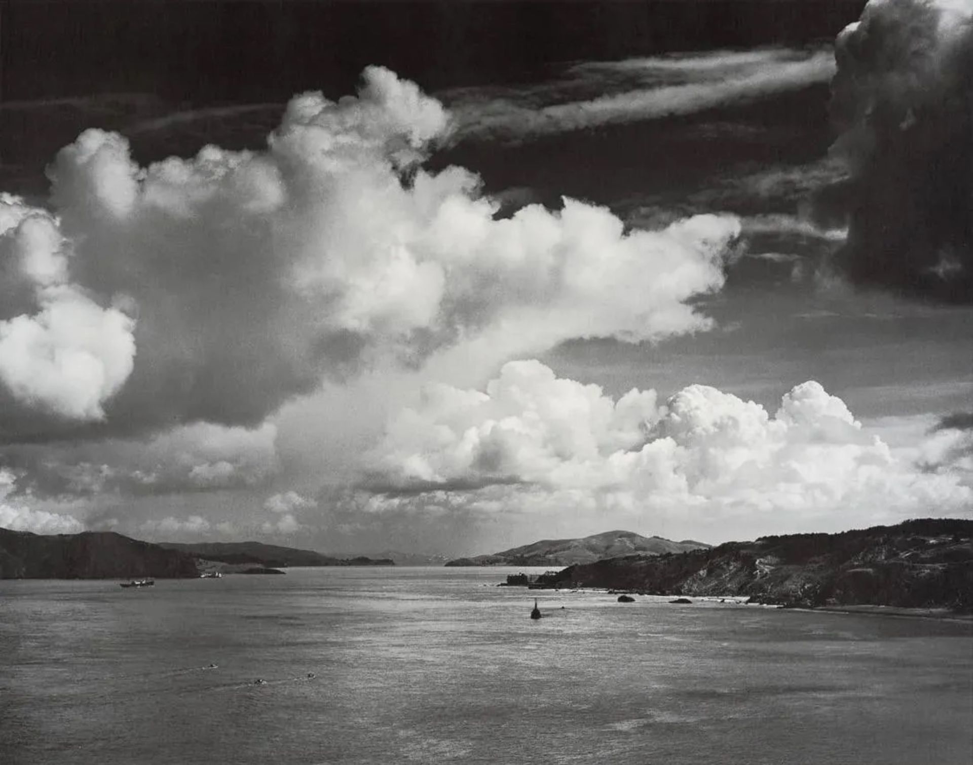 Ansel Adams "The Golden Gate Before The Bridge, 1932" Print