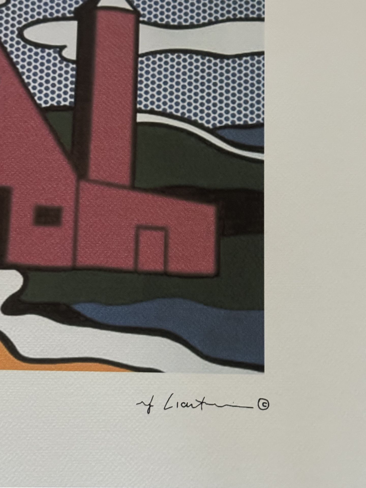 Roy Lichtenstein offset lithograph plate signed pencil numbered - Bild 2 aus 2
