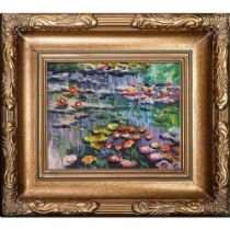 Claude Monet "Water Lilies" Oil Painting, After