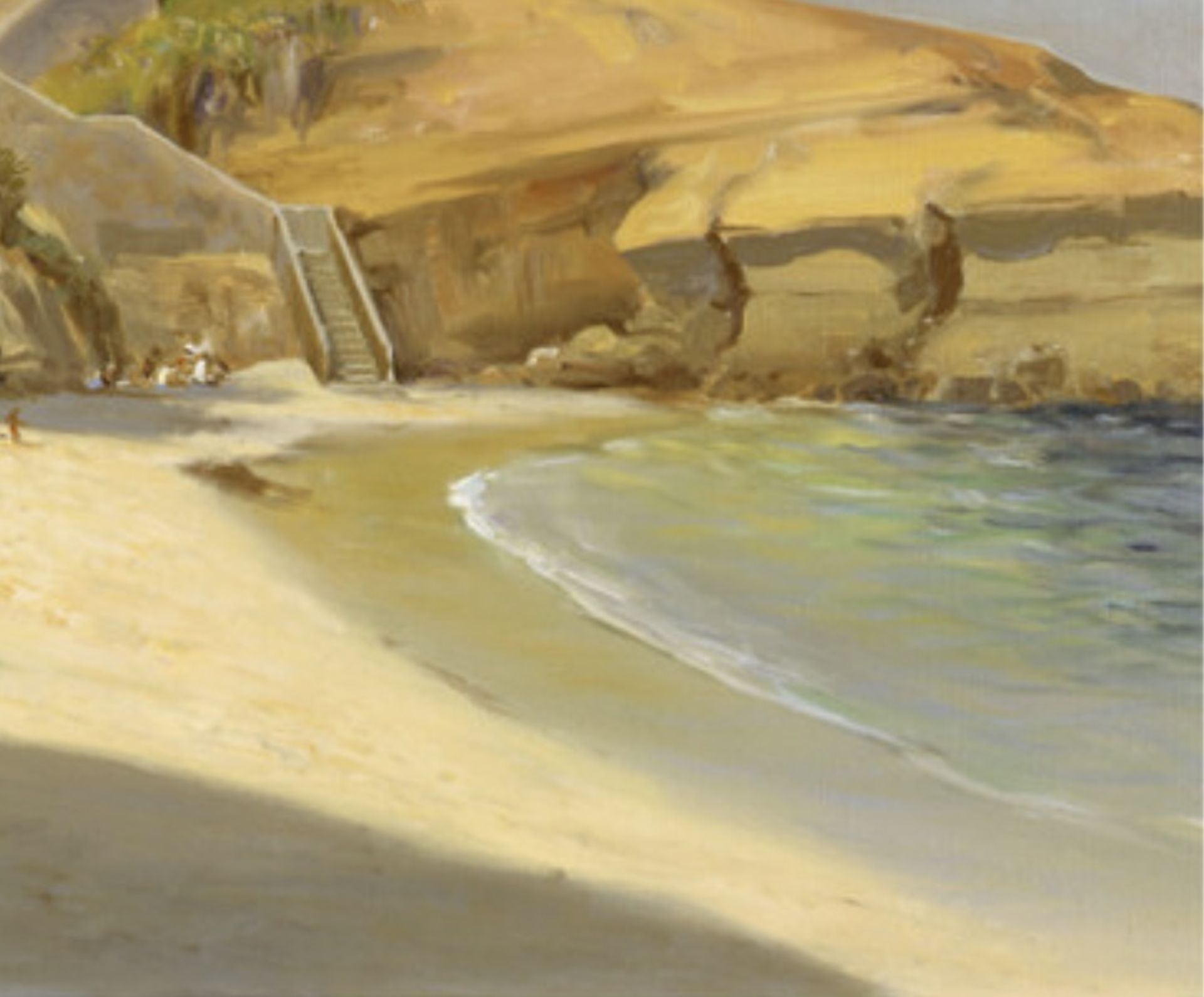 Alfred Richard Mitchell "La Jolla Cove, 1950" Print - Bild 5 aus 5