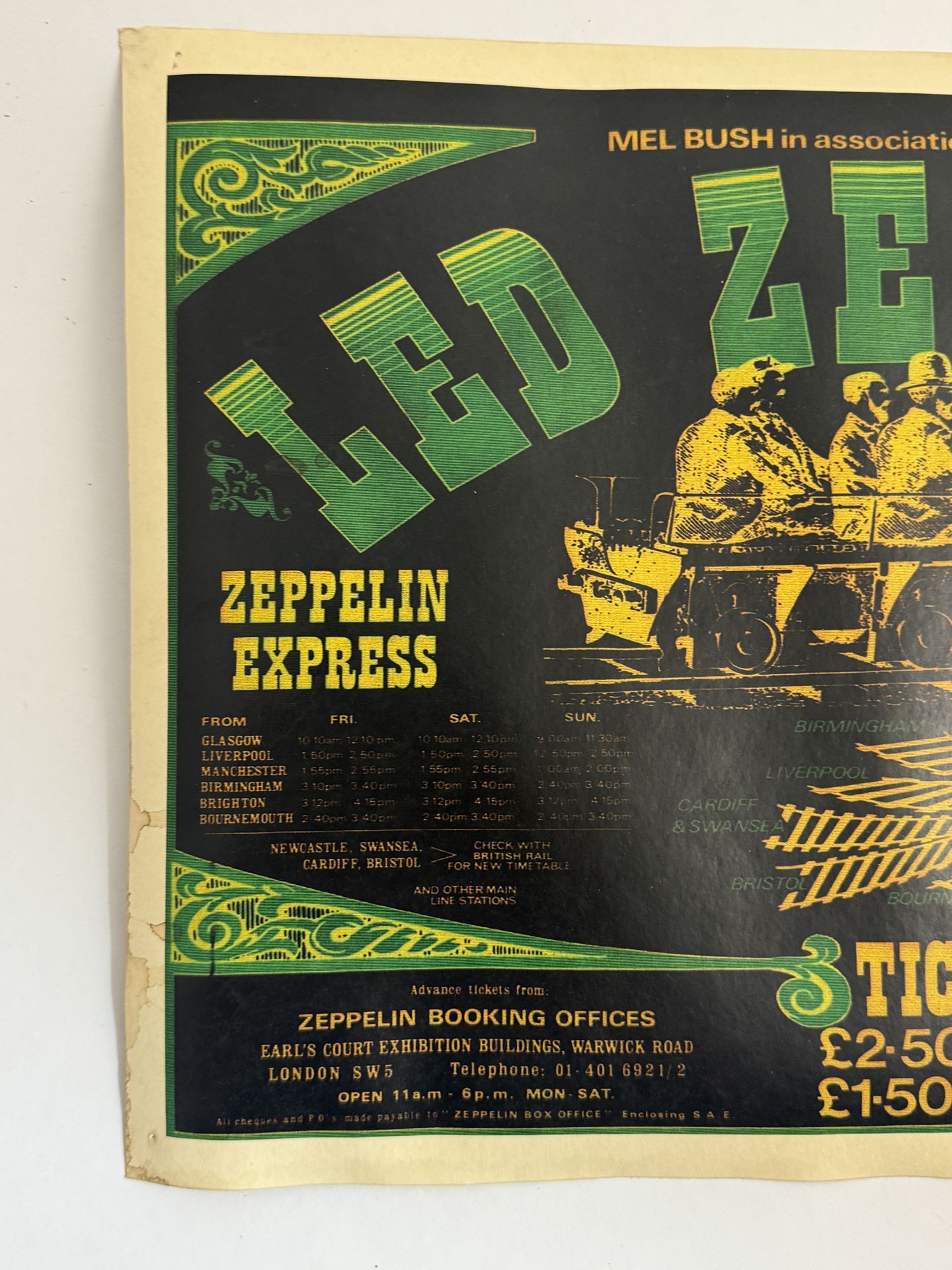 Led Zeppelin Concert Poster - Image 2 of 4