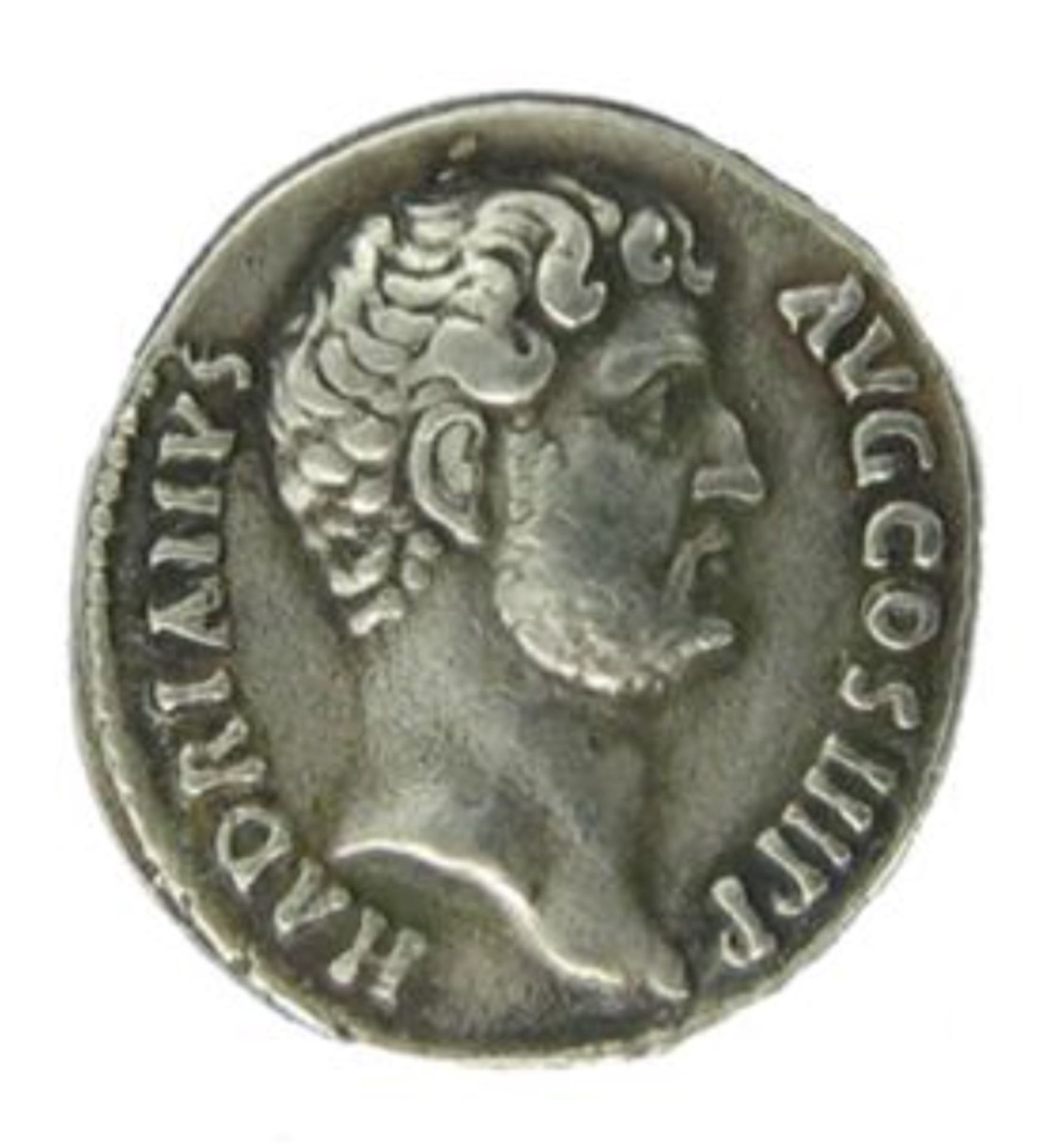 Hadrian and Disciplina Roman Denarius Coin